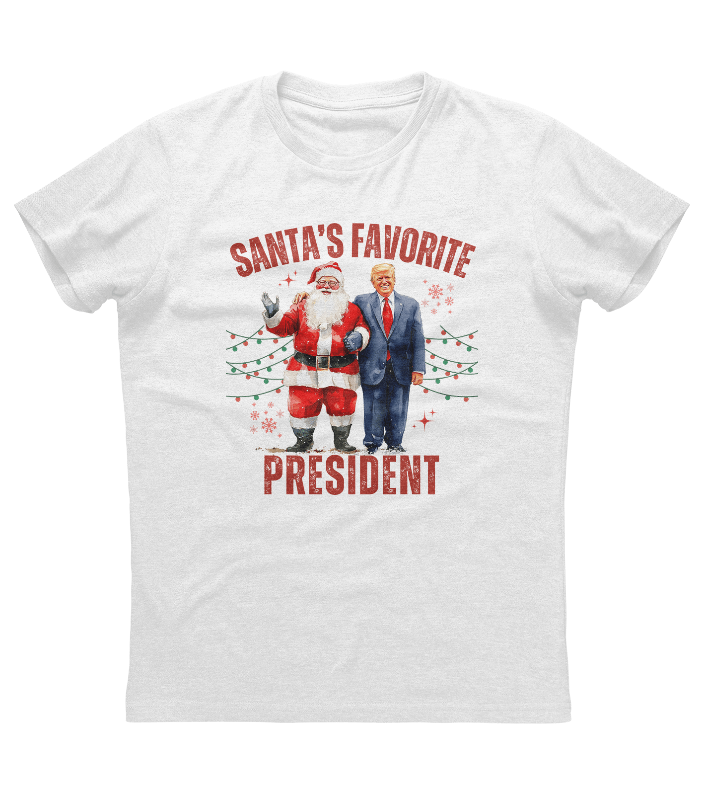 Santas Favorite President Donald Trump T-shirt (O)