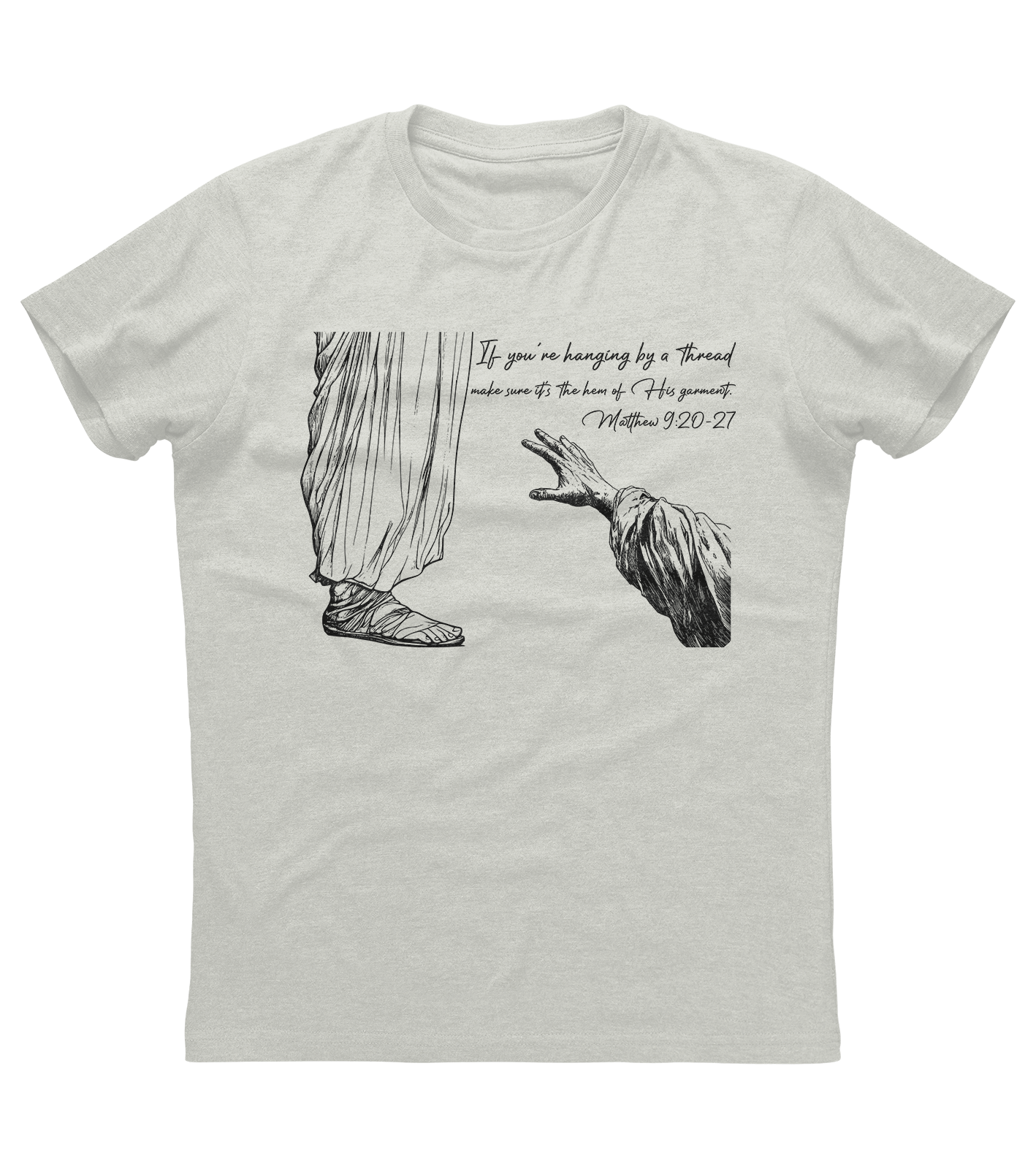 Hanging By A Thread Jesus T-shirt (O)