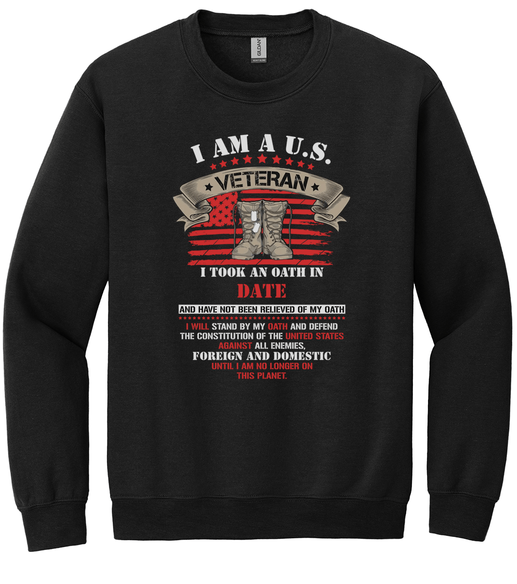 Veteran Enlist Date Oath T-Shirt (CN) (O)