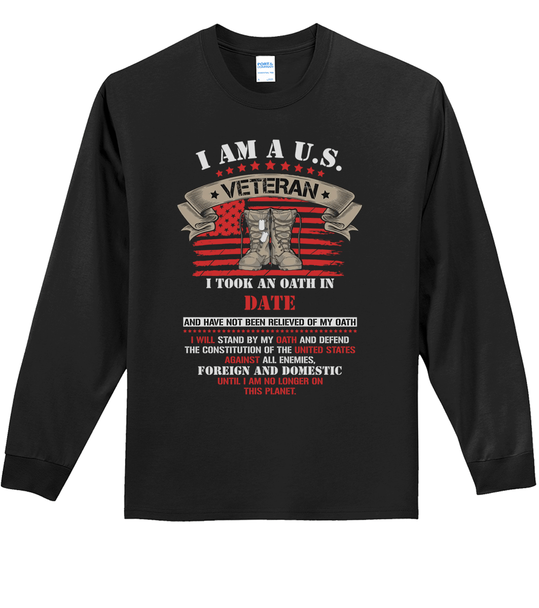 Veteran Enlist Date Oath T-Shirt (CN) (O)