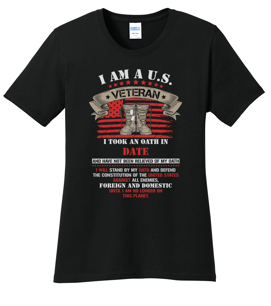 Veteran Enlist Date Oath T-Shirt (CN) (O)