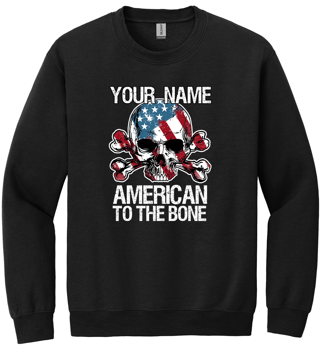 Custom Name American To The Bone T-Shirt (CN) (O)