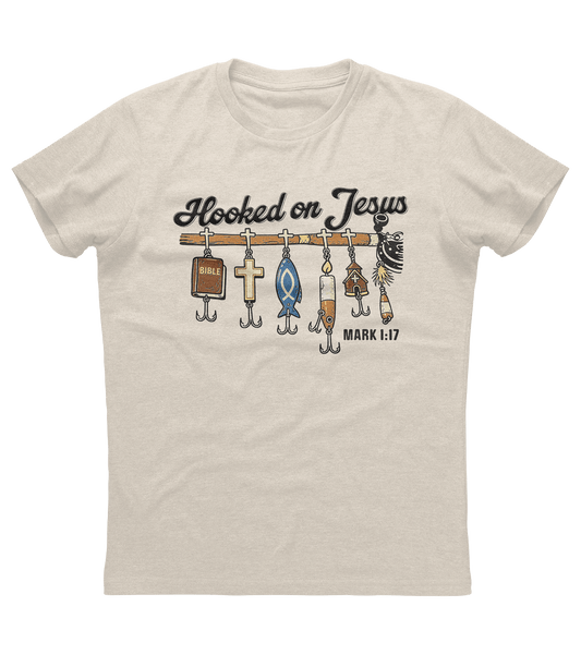Hooked on Jesus Fishing T-shirt (O)