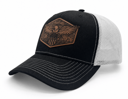 America 1776-2026 Leatherette Patch Hat (O)