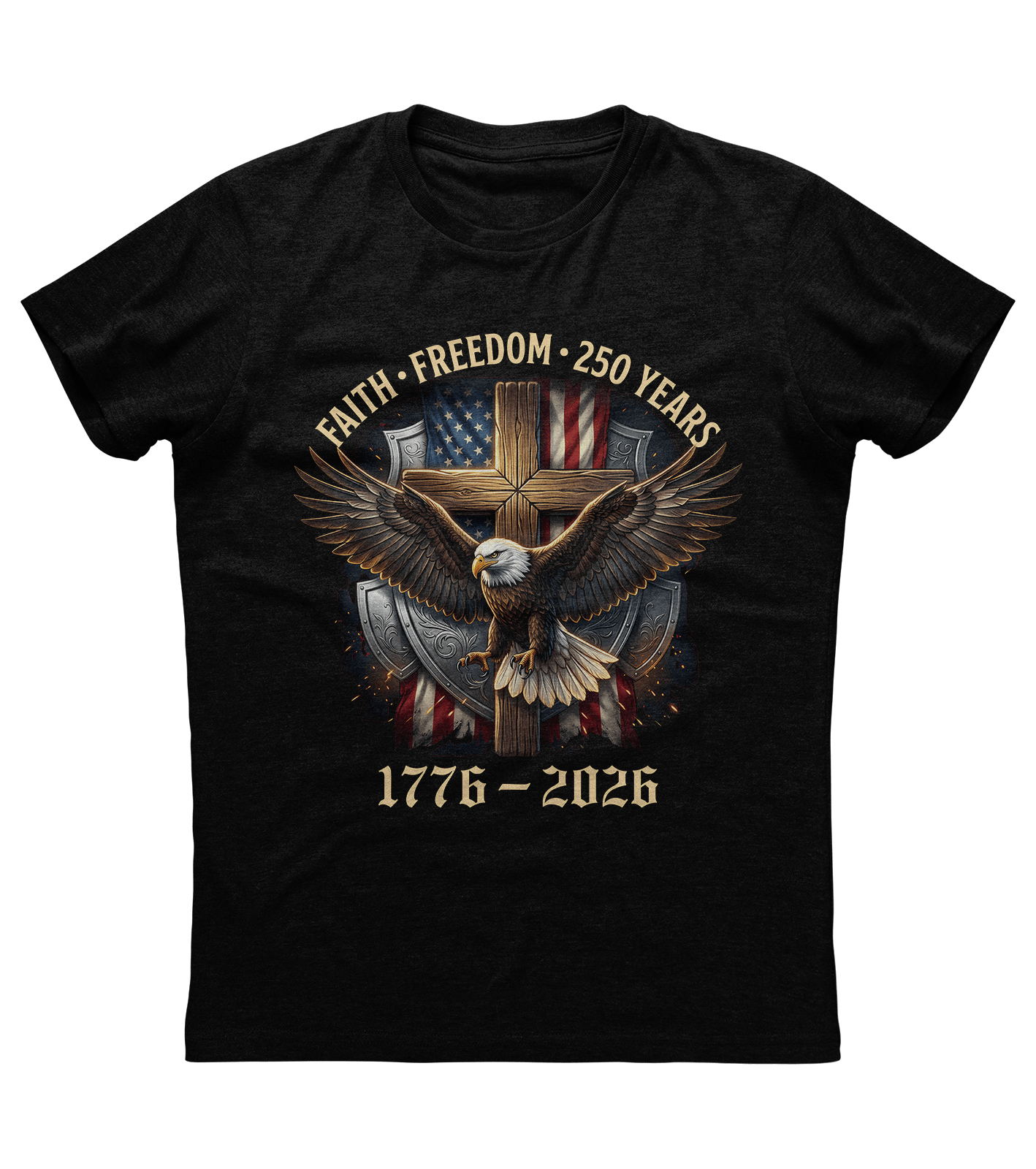 Faith Freedom 250 Years T-shirt (O)