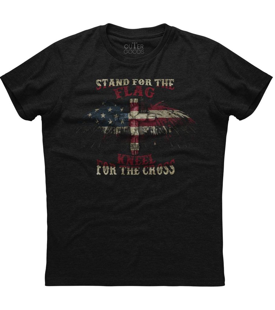 Stand For The Flag Kneel For The Cross T-shirt (O)