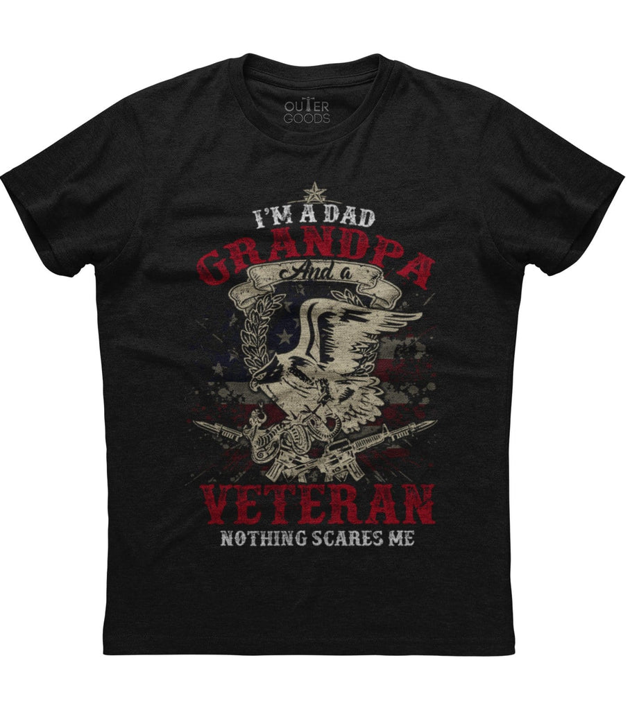 I Am A Dad Grandpa And A Veteran T-shirt (O)