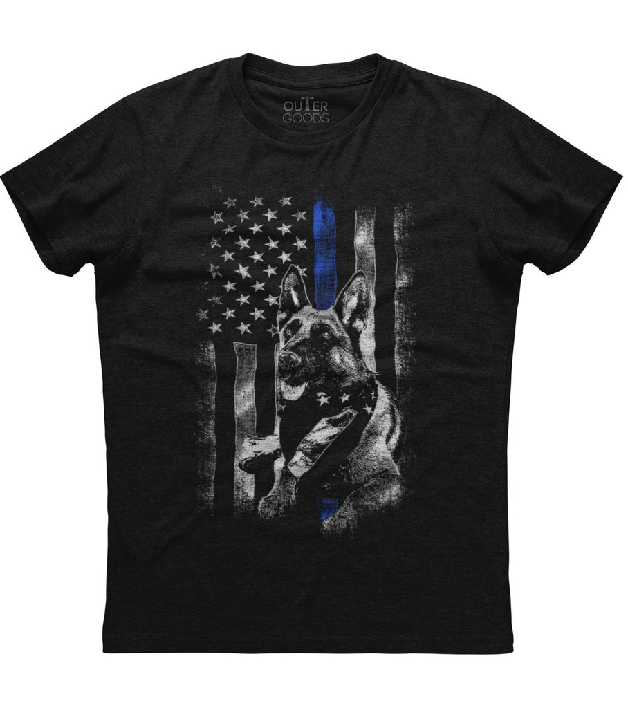 American Flag Blue Stripes Dog T-shirt (O)