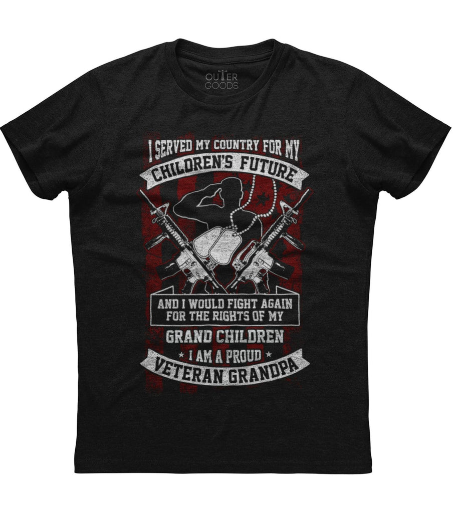 I Served My Country For My Children's Future T-shirt (O)