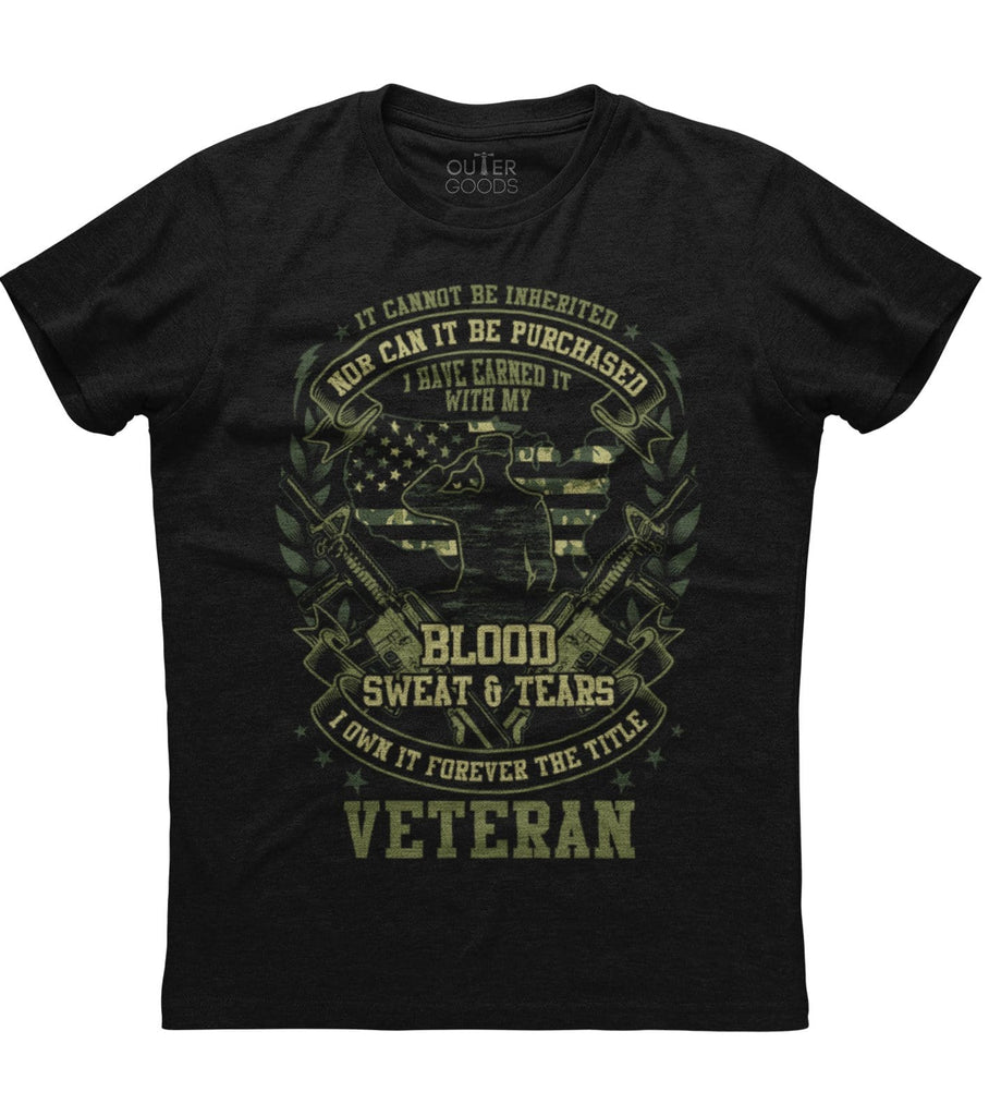 It Cannot Be Inherited Nor It Can Be Purchased Blood Sweat and Tears Military Color T-shirt (O)