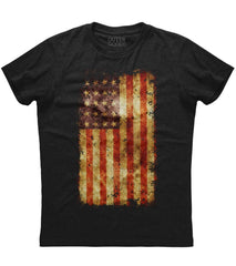 Rustic American Flag T-Shirt (O)