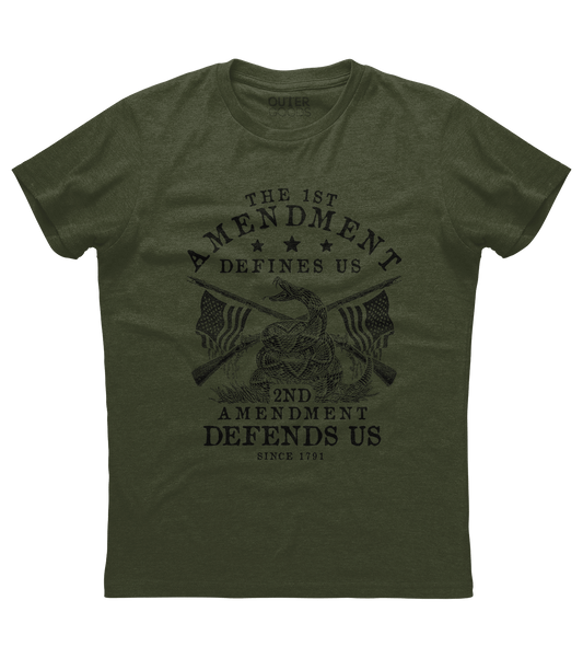 The 1st Amendment Defines Us T-Shirt (O)