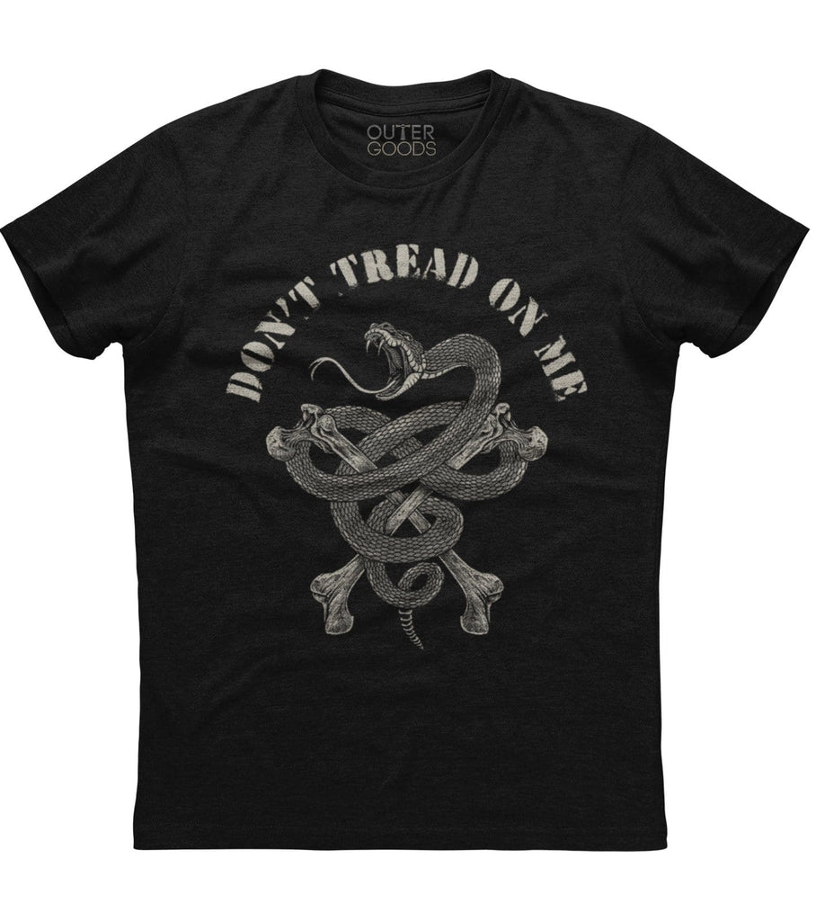 Don't Tread On Me Snake And Bones T-Shirt (O)