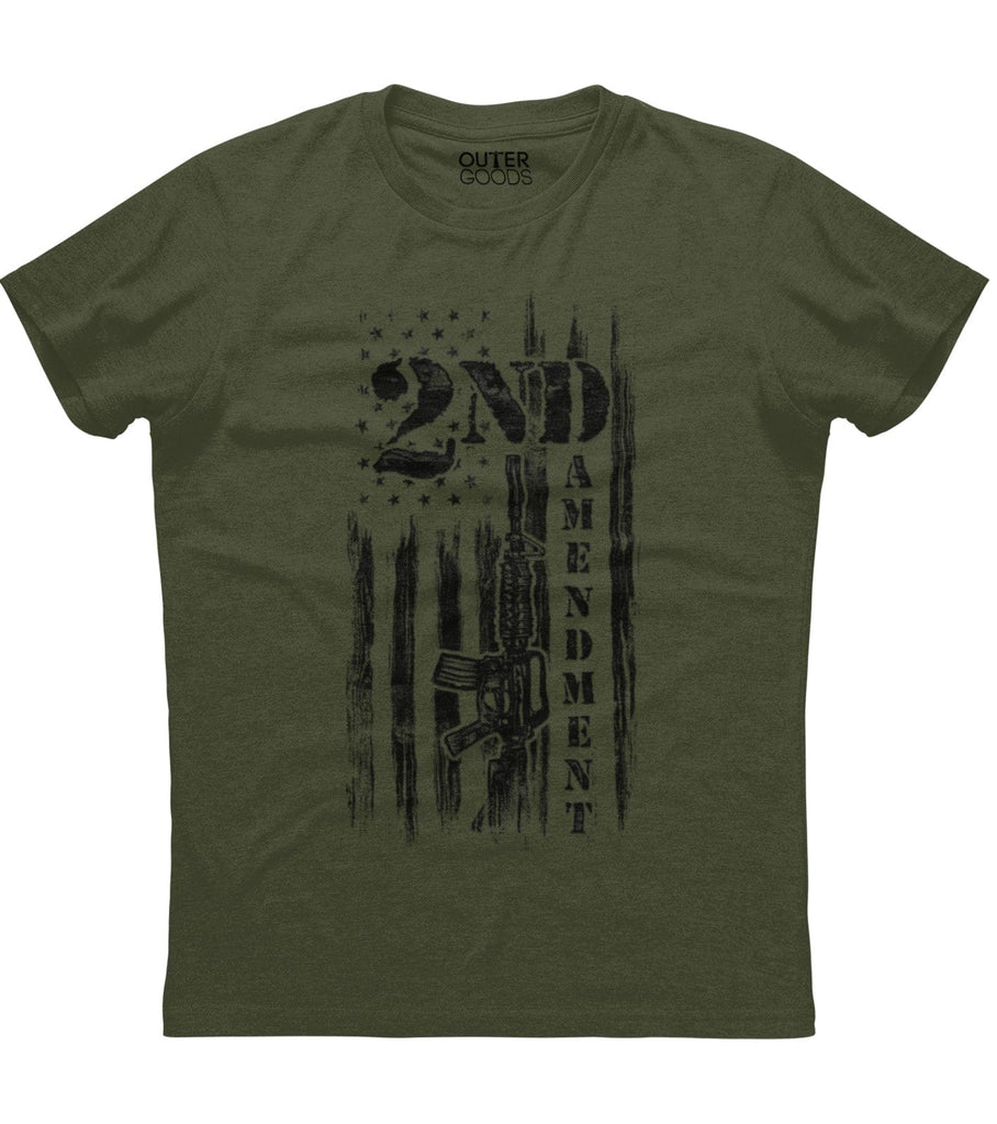 2nd Amendment Patriotic Flag T-Shirt (O)