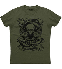 God Guns Guts Make America Free T-Shirt (O)