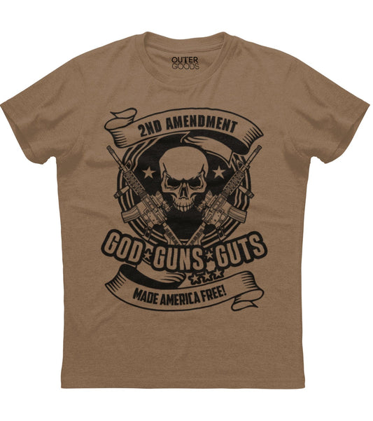 God Guns Guts Make America Free T-Shirt (O)