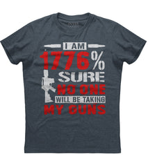 1776 No One Will Take My Guns T-Shirt (O)