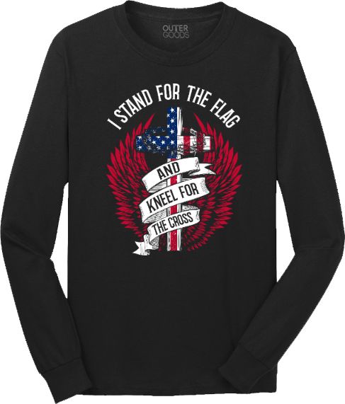 I Stand For The Flag T-Shirt Front Print (O)