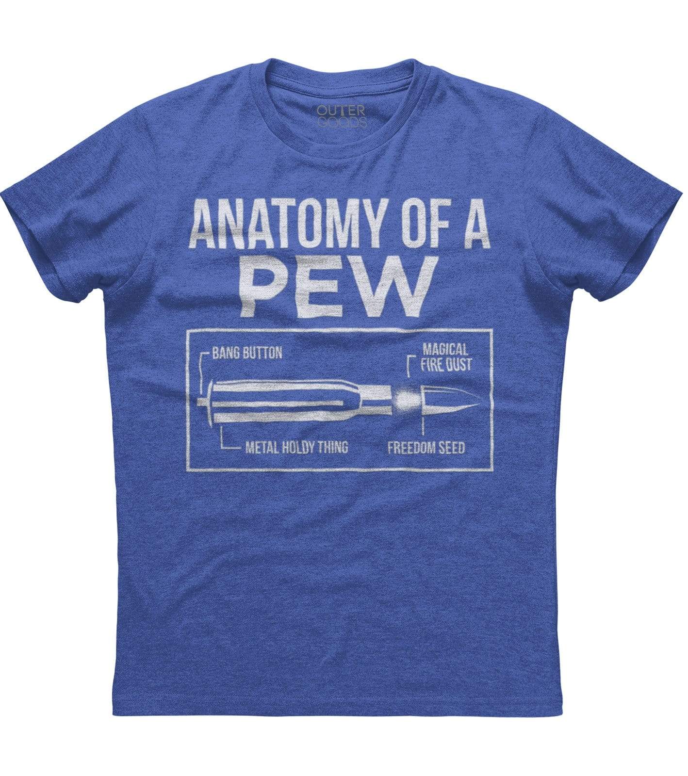 Anatomy Of A Pew Bullet T-Shirt (O)
