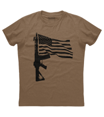 AR15 American Flag Patriotic T-shirt (DT)