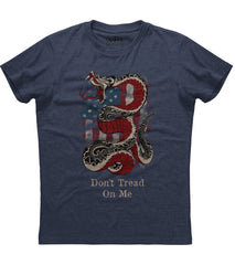 Don't Tread On Me American Flag Snake T-Shirt (O)