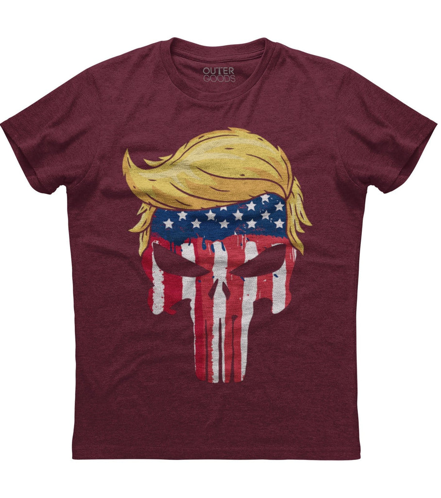 The Punisher Donald Trump American Flag T-Shirt (O)