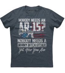 Nobody Needs An AR15 T-shirt (O)