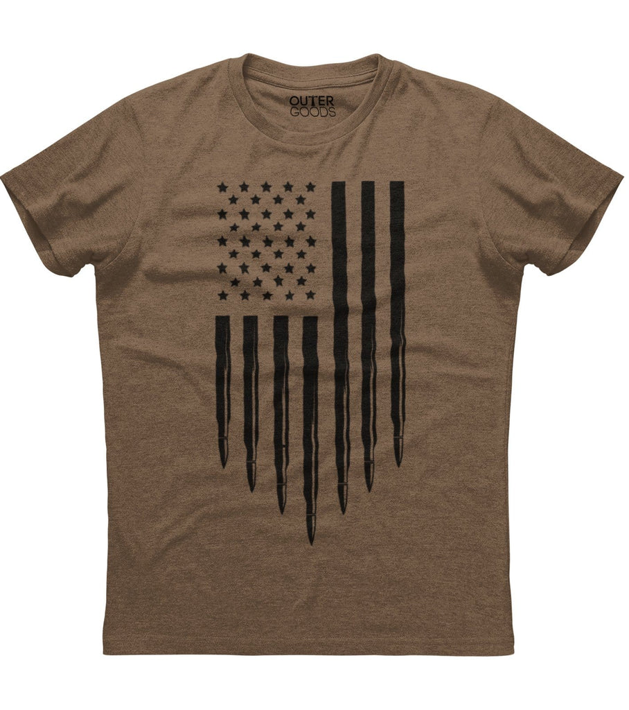 American Flag Bullet Stripes Shirt (O)