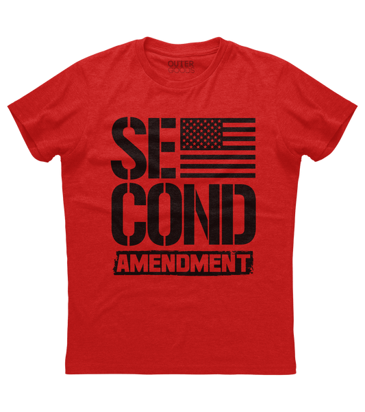 Second Amendment with US Flag Shirt (O)