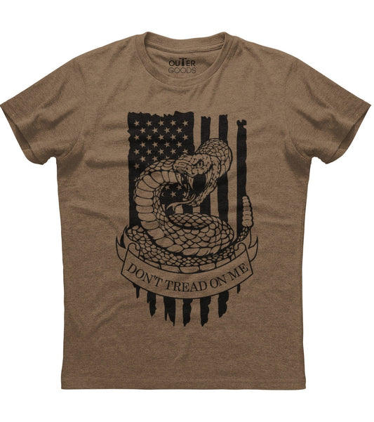 Don't Tread On Me Gadsen Flag American Flag Patriotic T-Shirt (O)