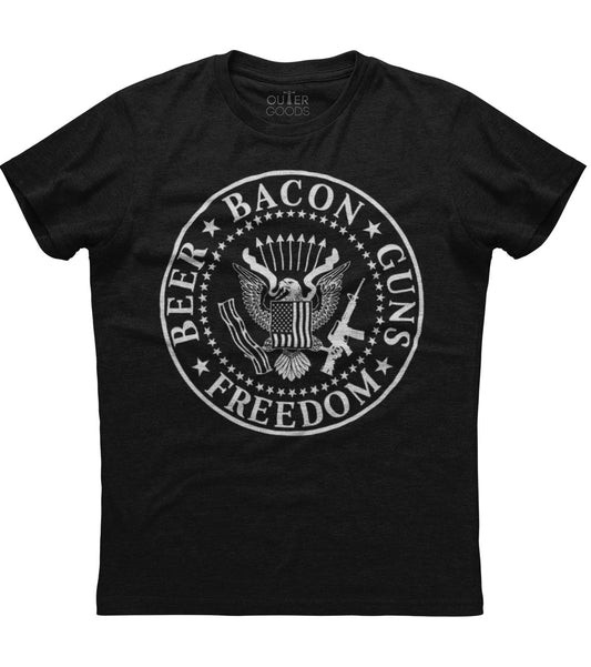 Beer Bacon Guns Freedom T-Shirt (O)