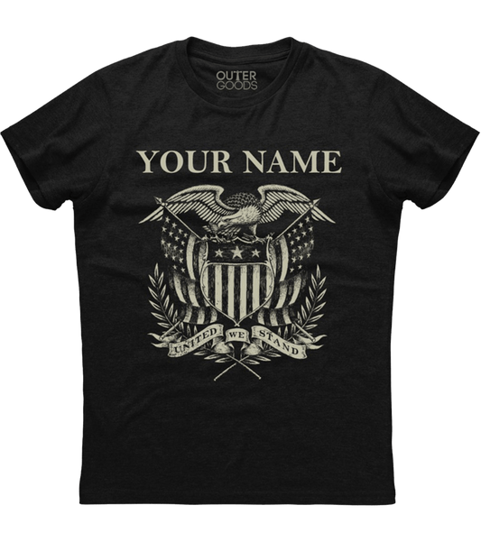 United We Stand Custom Name T-Shirt (CN) (O)