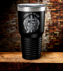 Stand For The Flag Laser Engraved Tumbler (O)