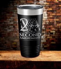 Protect The Second Amendment Laser Engraved Tumbler (O)