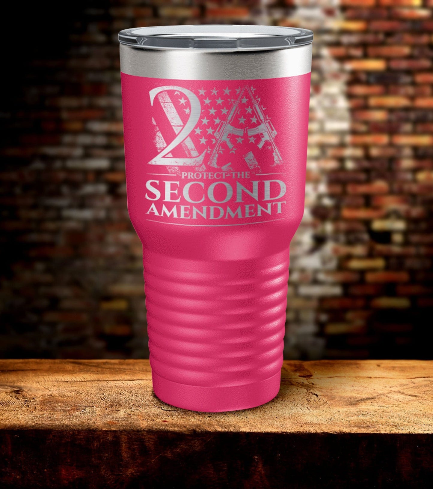 Protect The Second Amendment Laser Engraved Tumbler (O)