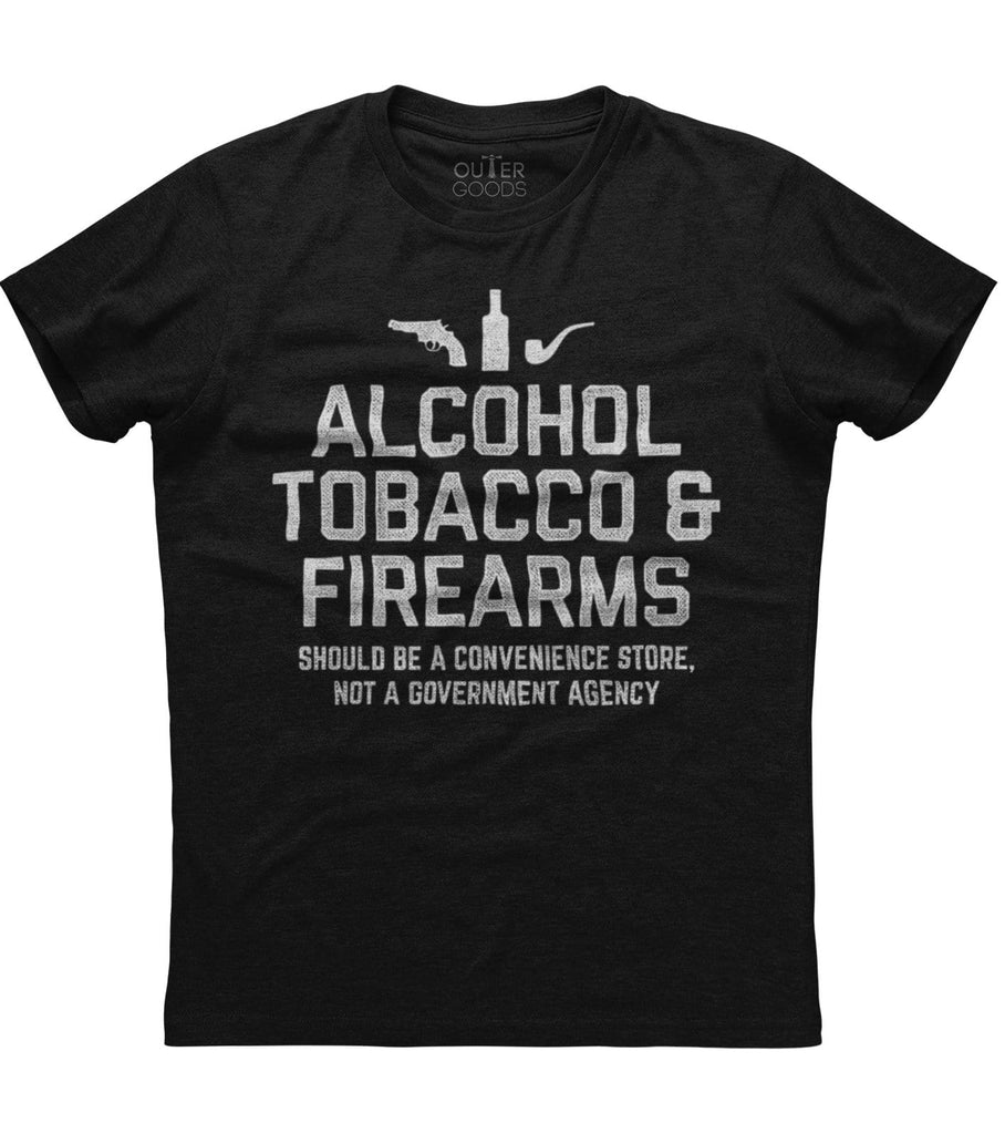 Alcohol Tobacco Firearms 2nd Amendment T-Shirt (O)