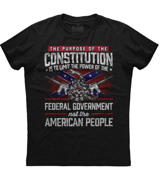 The purpose of the constitution is to limit the power T-shirt (O)