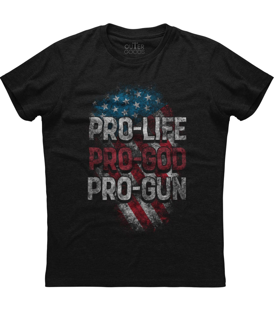 Pro Life God Gun T-shirt (O)