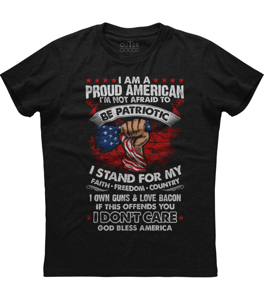 I Am A Proud American Patriot T-Shirt (O)
