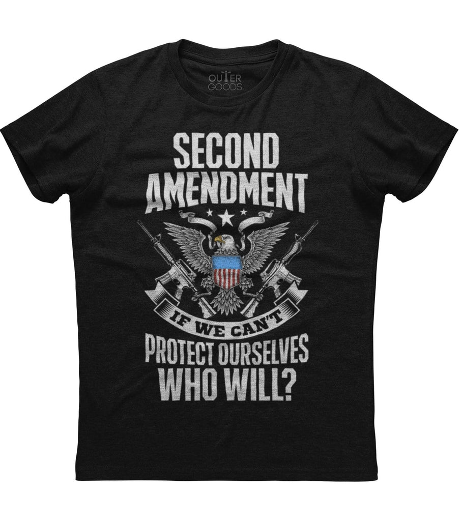 Who Will Protect Us 2nd Amendment T-Shirt (O)