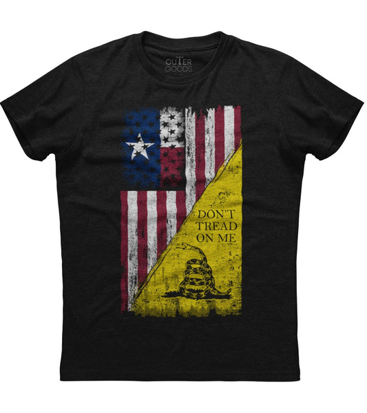 Don't Tread On Me Texas Flag T-Shirt (O)