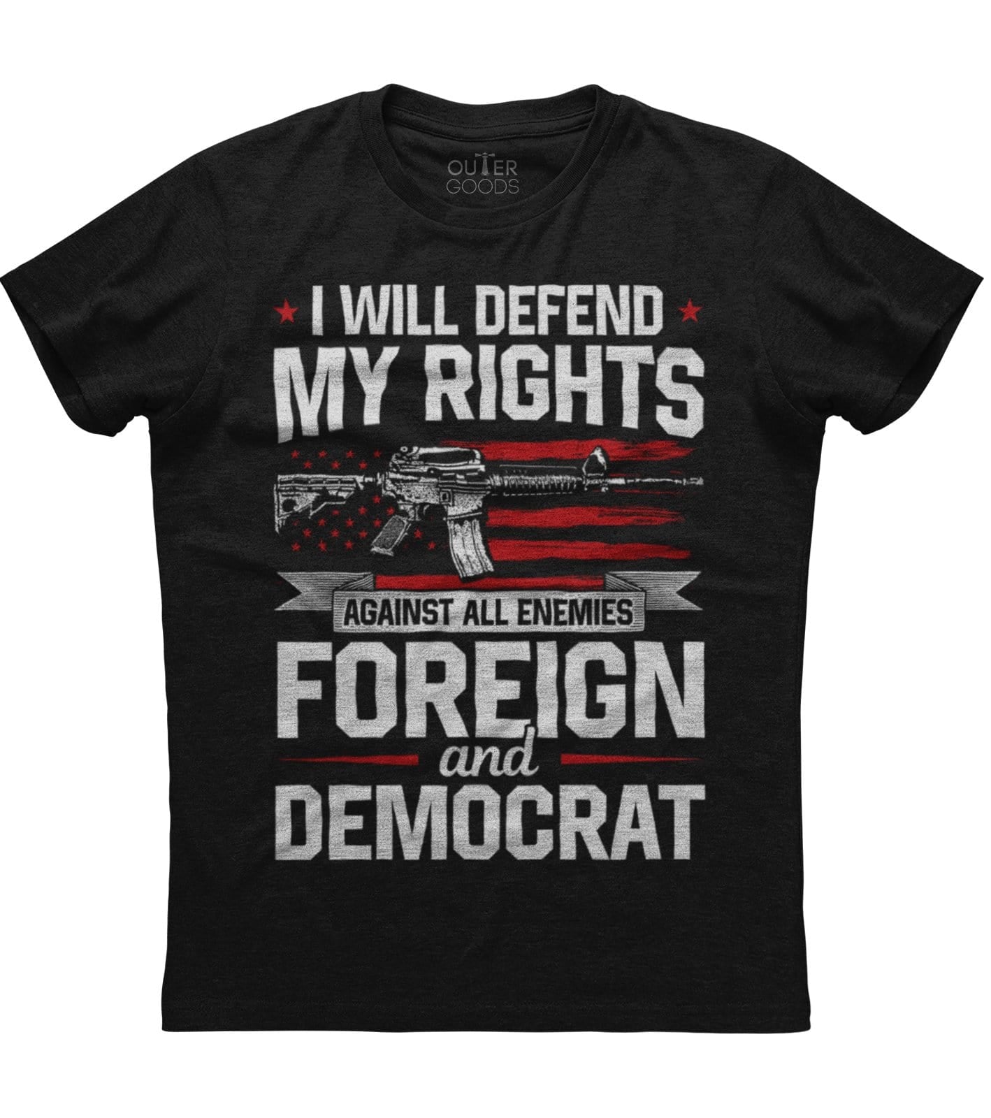 Write For Rights Merch I will defend my rights t-shirt (o) – Outergoods