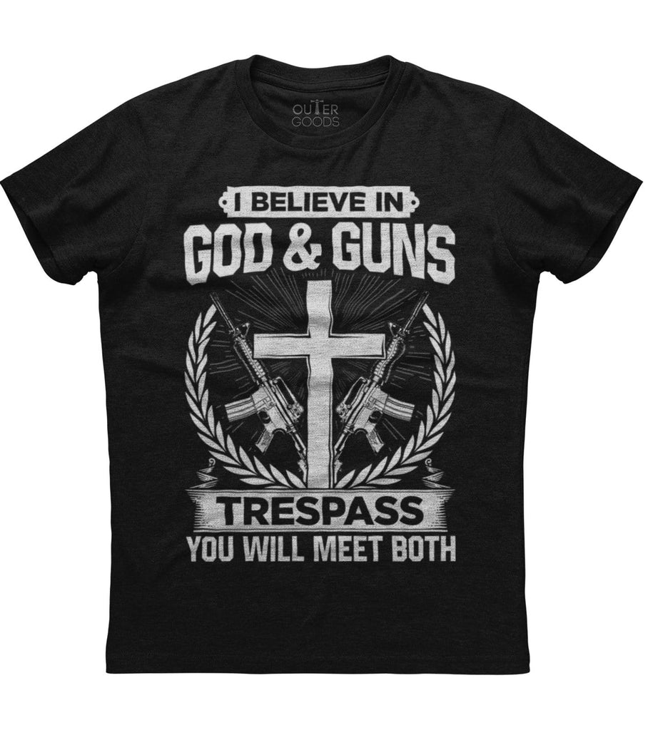 I Believe In God And Guns T-Shirt (O)