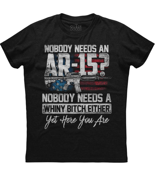 Nobody Needs An AR15 T-shirt (O)