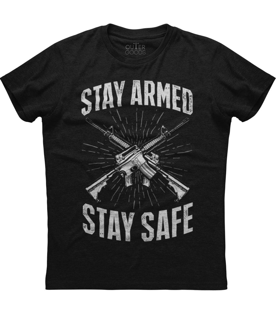 Stay Armed Stay Safe Amendment T-Shirt (O)