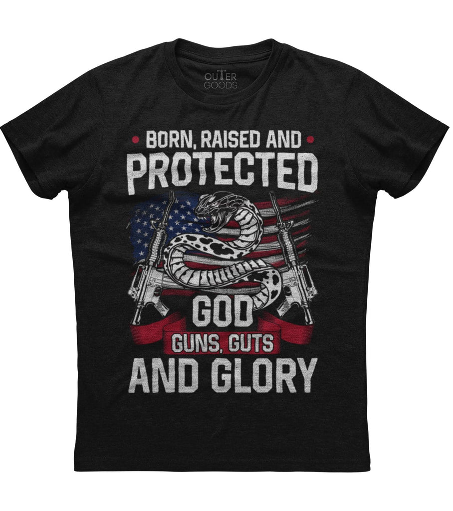 Born Raised And Protected T-Shirt (O)