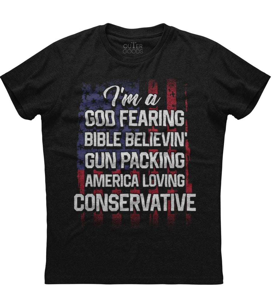 America Loving Gun Packing Conservative T-Shirt (O)
