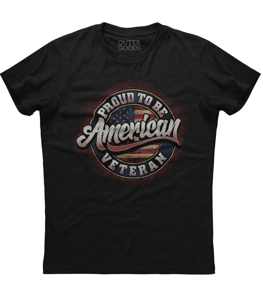Proud To Be American Veteran T-Shirt (O)