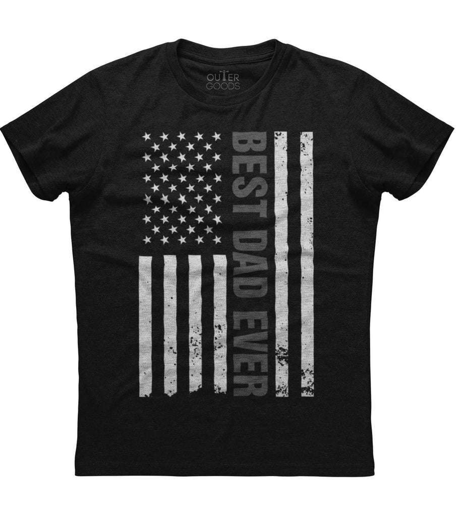 American Flag Best Dad Ever T-Shirt (O)