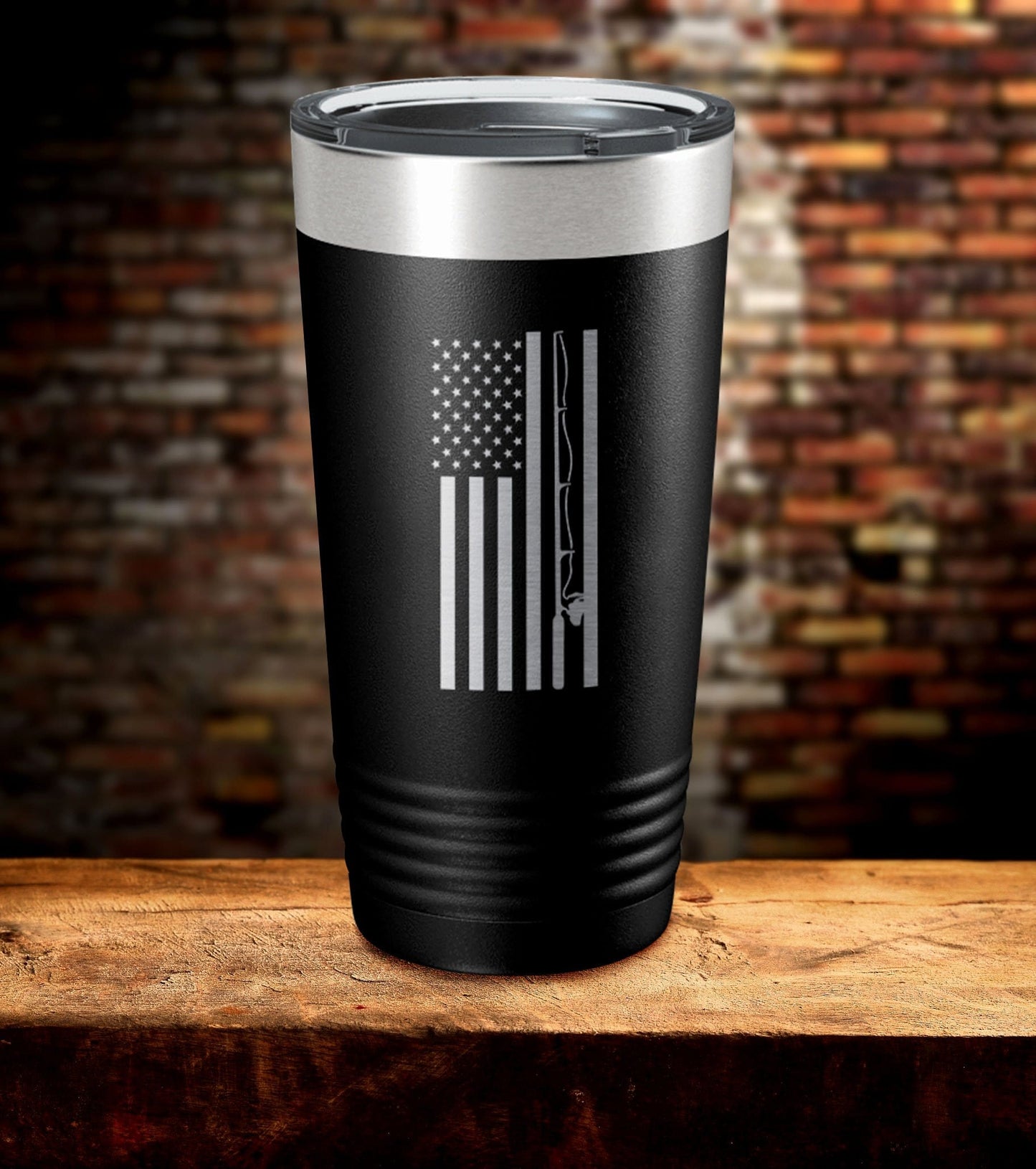 American Flag Pole Tumbler (O)